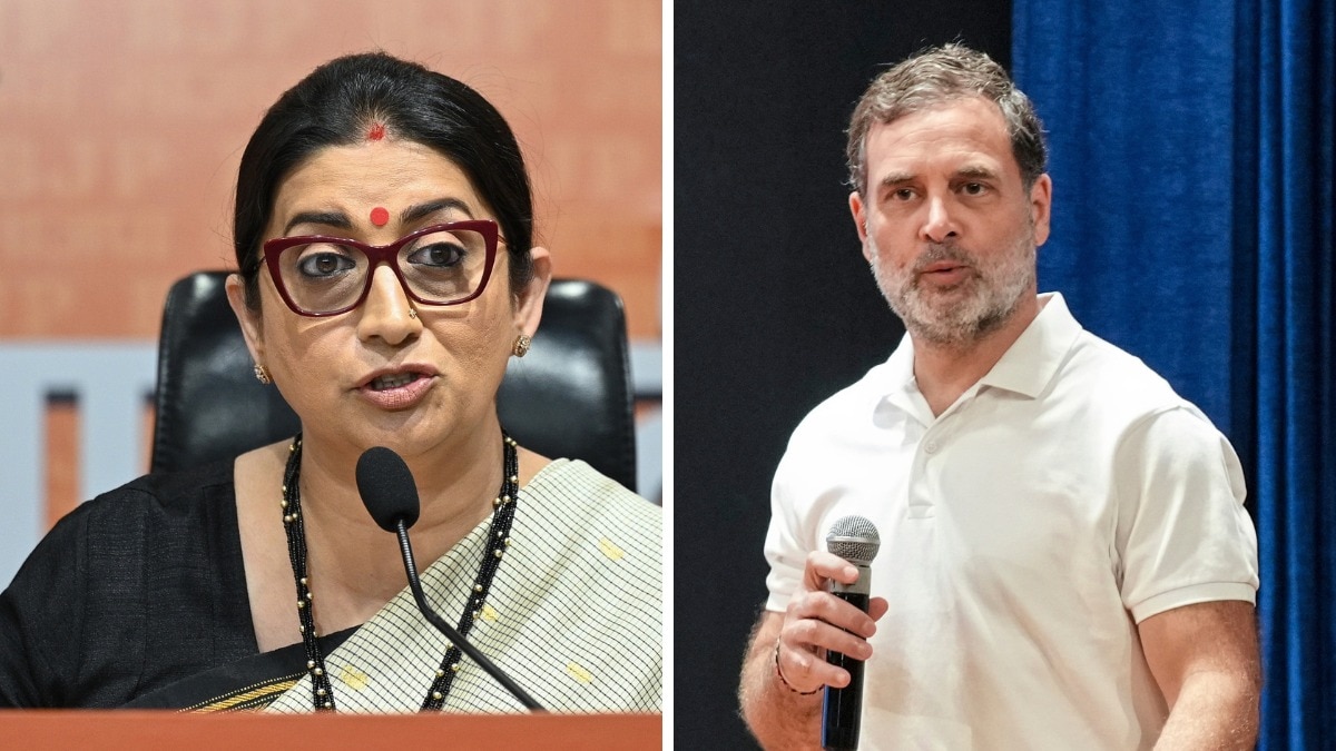 चुनाव आयोग मामले में राहुल गांधी के टिप्पणी पर स्मृति ईरानी ने जवाब दिया है (Photo: ITG/PTI)