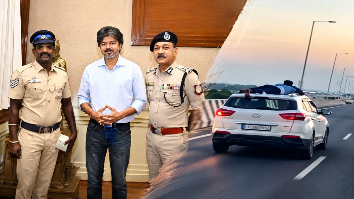 CM जोसेफ विजय ने पुलिसकर्मी को सम्मानित किया. (Photo: ITG)