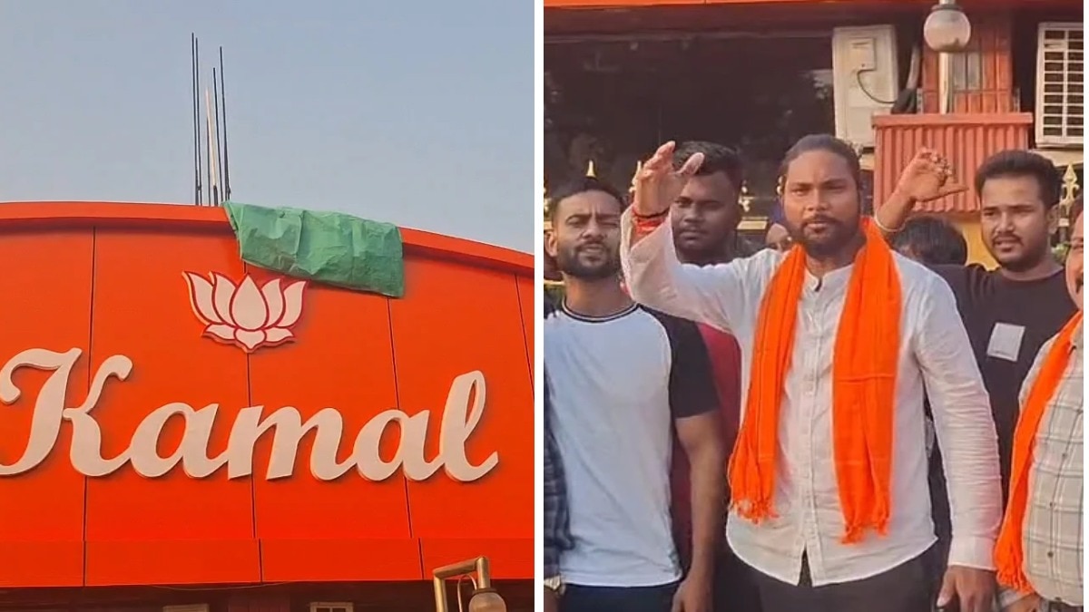 होटल मैनेजर राहुल ने कहा- कमल वाला लोगो जल्द हटा लेंगे (फोटो- ITG)