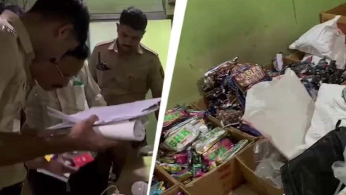 बंद फ्लैटों से प्रतिबंधित तंबाकू की बड़ी खेप बरामद की गई है (Photo-ITG)