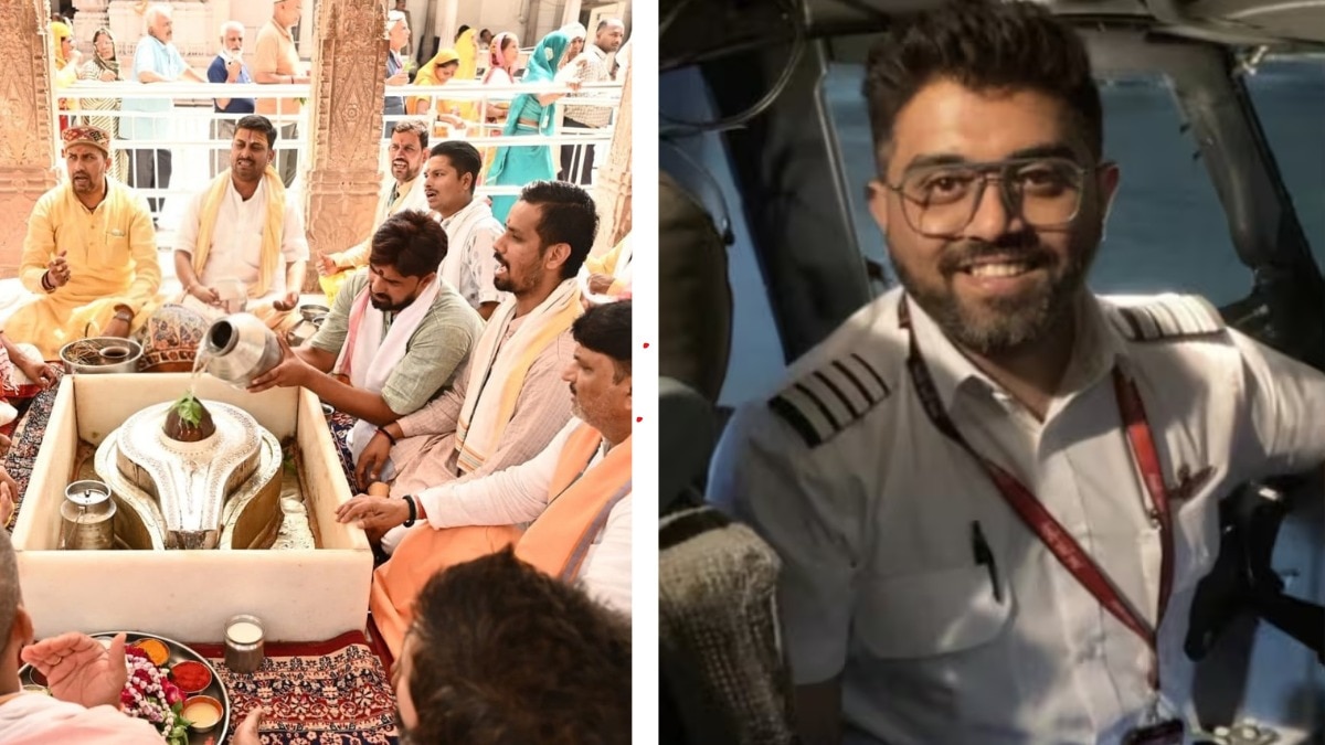 काशी विश्वनाथ मंदिर में भारतीय पायलट स्मित मछार के लिए के विशेष पूजा की गई. (Photo-ITG)