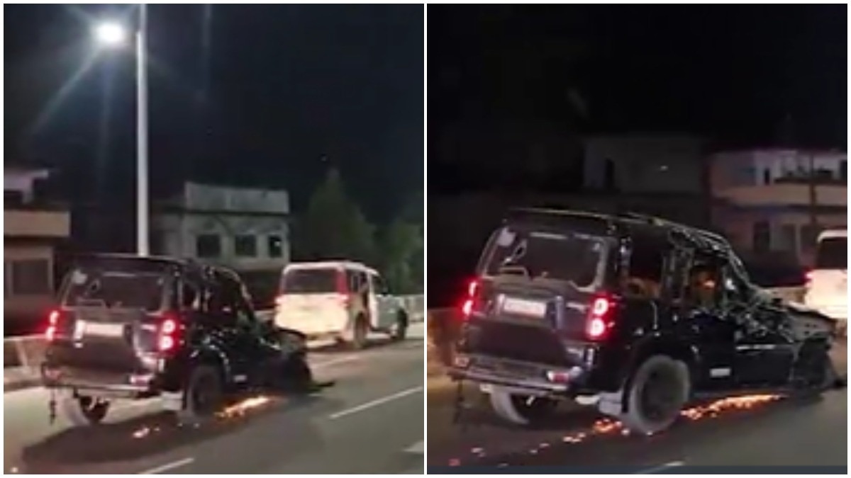 हादसे के बाद लोगों ने किया हंगामा.(Photo: Screengrab)