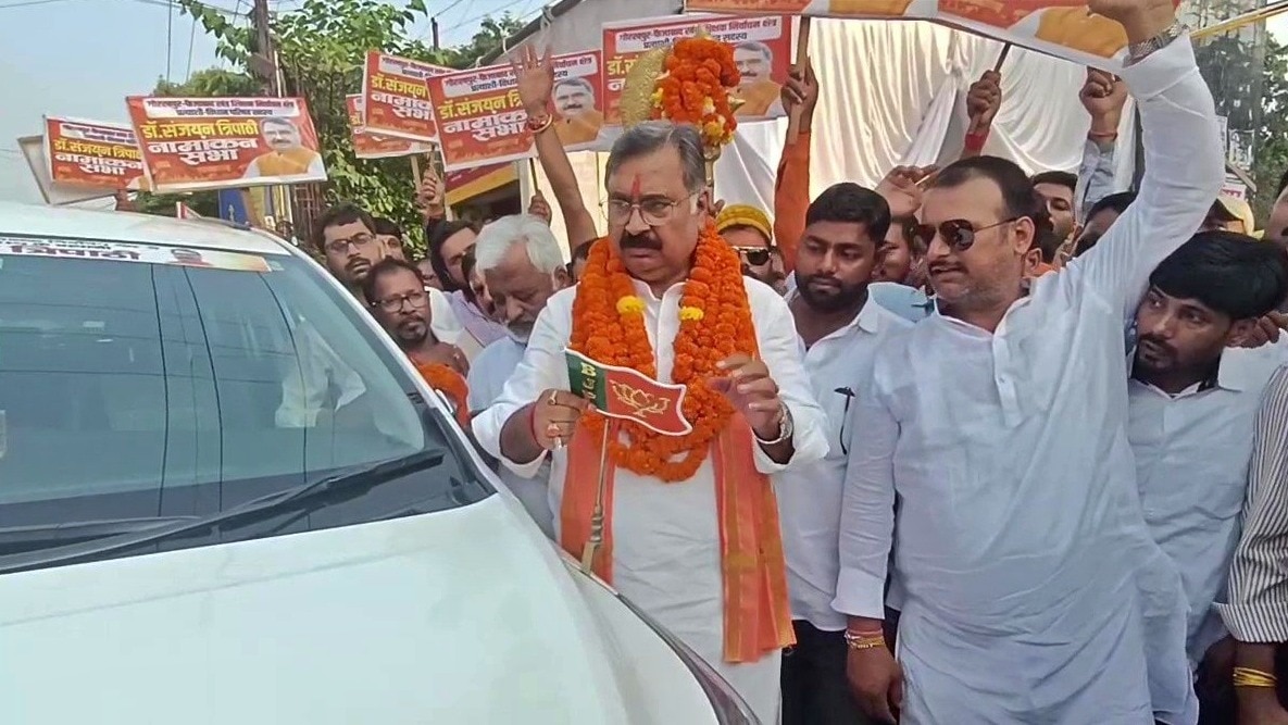 भारतीय जनता पार्टी के नेता डॉ. संजयन त्रिपाठी (Photo- ITG) 
