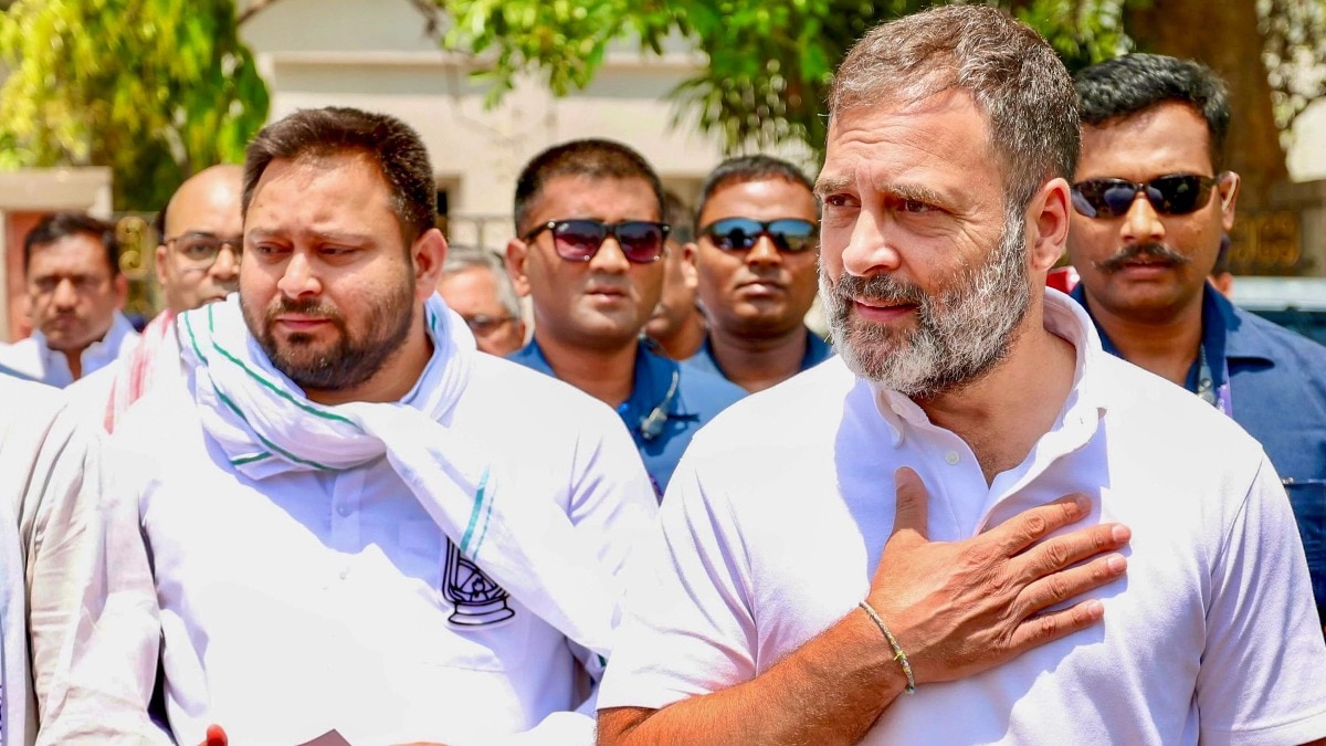 तेजस्वी यादव, राहुल गांधी. (File Photo)