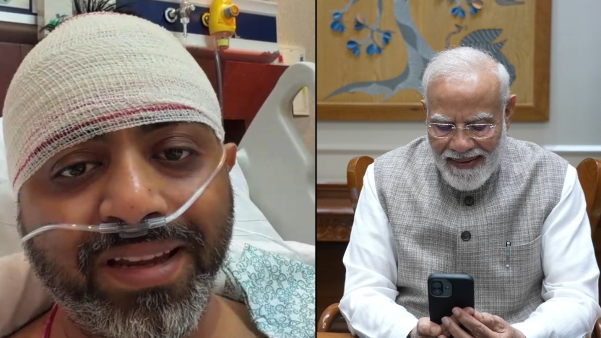 पीएम मोदी ने कैप्टन से वीडियो कॉल पर बात की. (Photo- ITG)