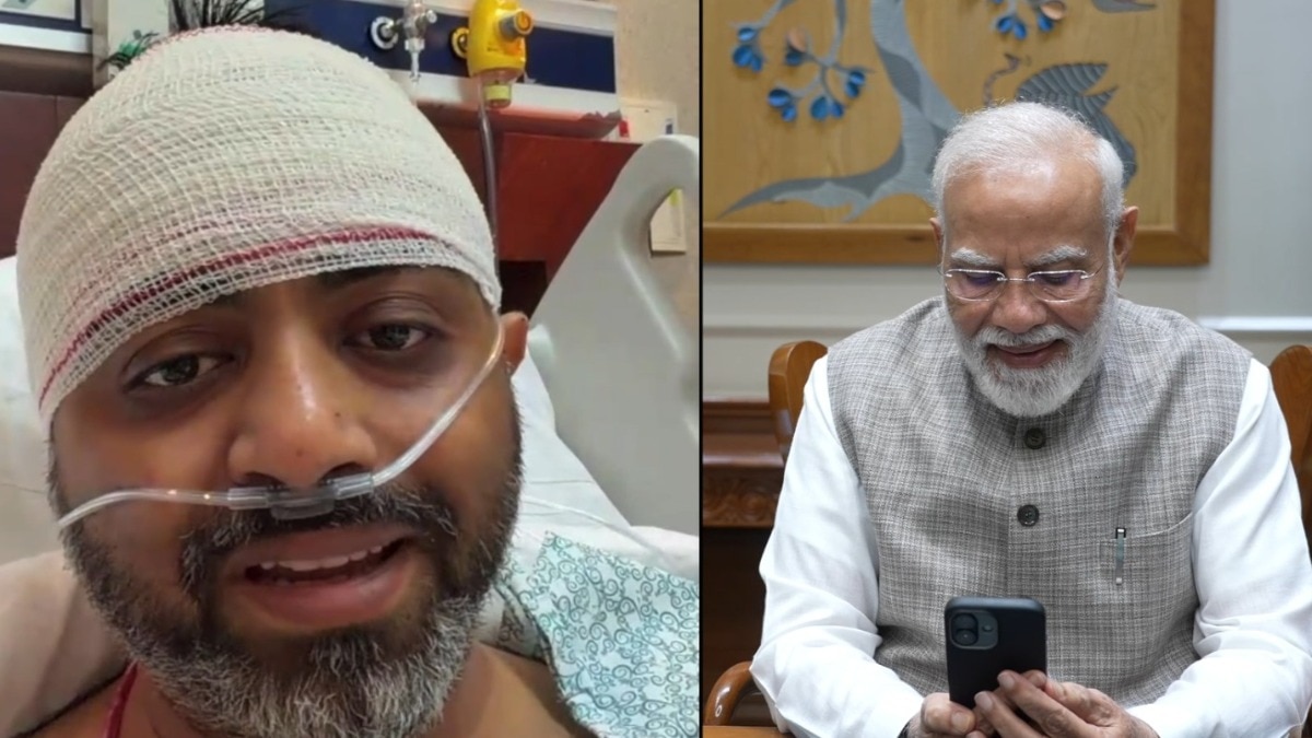 कैप्टन स्मित से पीएम मोदी ने फोन पर बात की. (Photo- ITG)