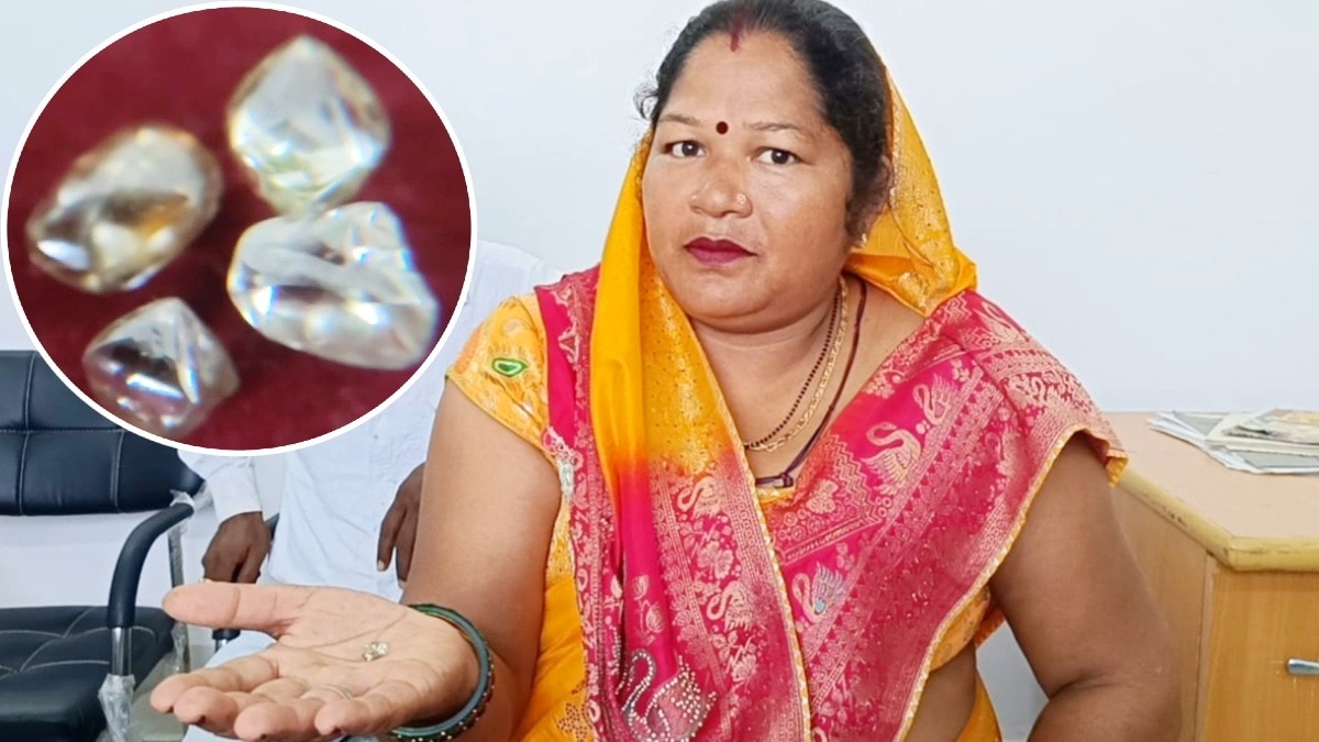 सोशल मीडिया पर खबर देख यूपी से पन्ना आकर लगाई खदान… 6 महीने की मेहनत रंग लाई, दो दिनों में मिले 5.16 कैरेट के 4 चमचमाते हीरे – UP couple guddi devi hits diamond jackpot in Panna finds 4 four gems worth Rs 12 lakh lcln