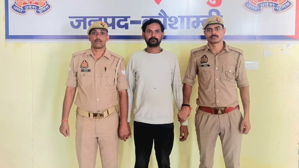 फरीदाबाद में काम करते हुए पकड़ा गया आरोपी.(Photo: Akhilesh Kumar/ITG)