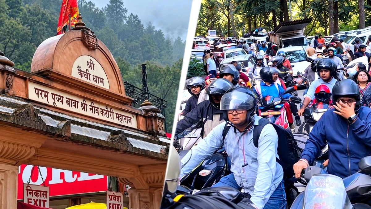 कैंची धाम पहुंचने के लिए लोगों को घंटों जाम में फंसा रहना पड़ा (Photo ITG)