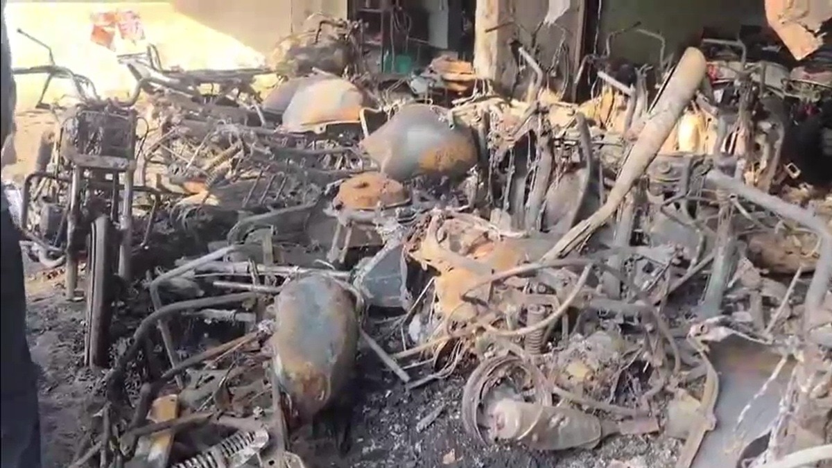 nagpur Fired Employee Allegedly Sets Garage Ablaze Around 20 Two-Wheelers Gutted