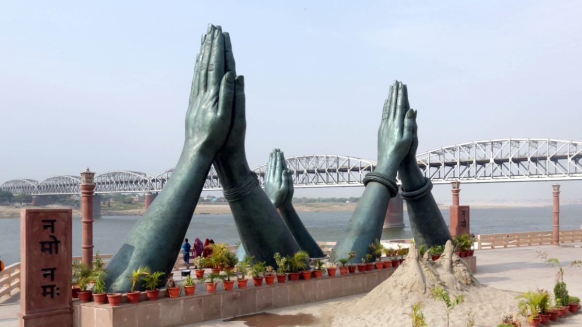 नमो घाट पर 24 अक्टूबर से एयर शो की तैयारी (Photo: ITG)