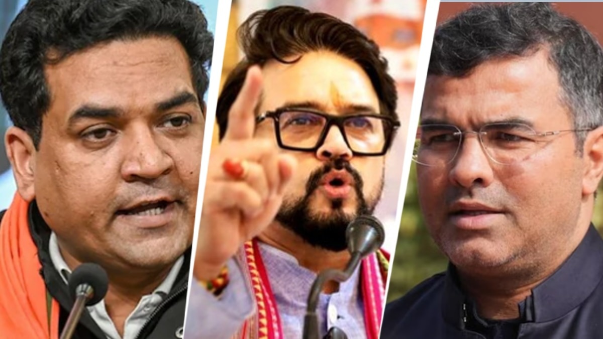 भाजपा नेता कपिल मिश्रा, अनुराग ठाकुर और प्रवेश वर्मा