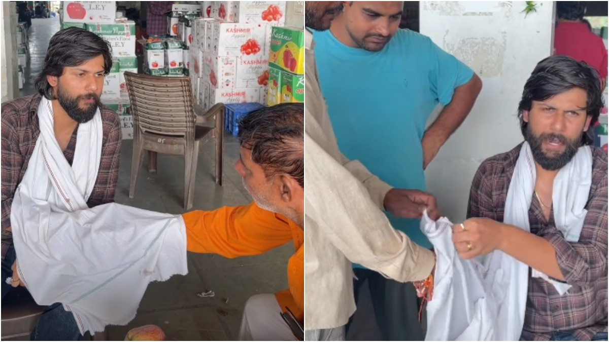 कपड़े या गमछे के नीचे हाथ मिलाकर मंडियों में तय हो जाता है बड़े से बड़ा सौदा (Photo - Instagram/@saibaba_fruit_company)