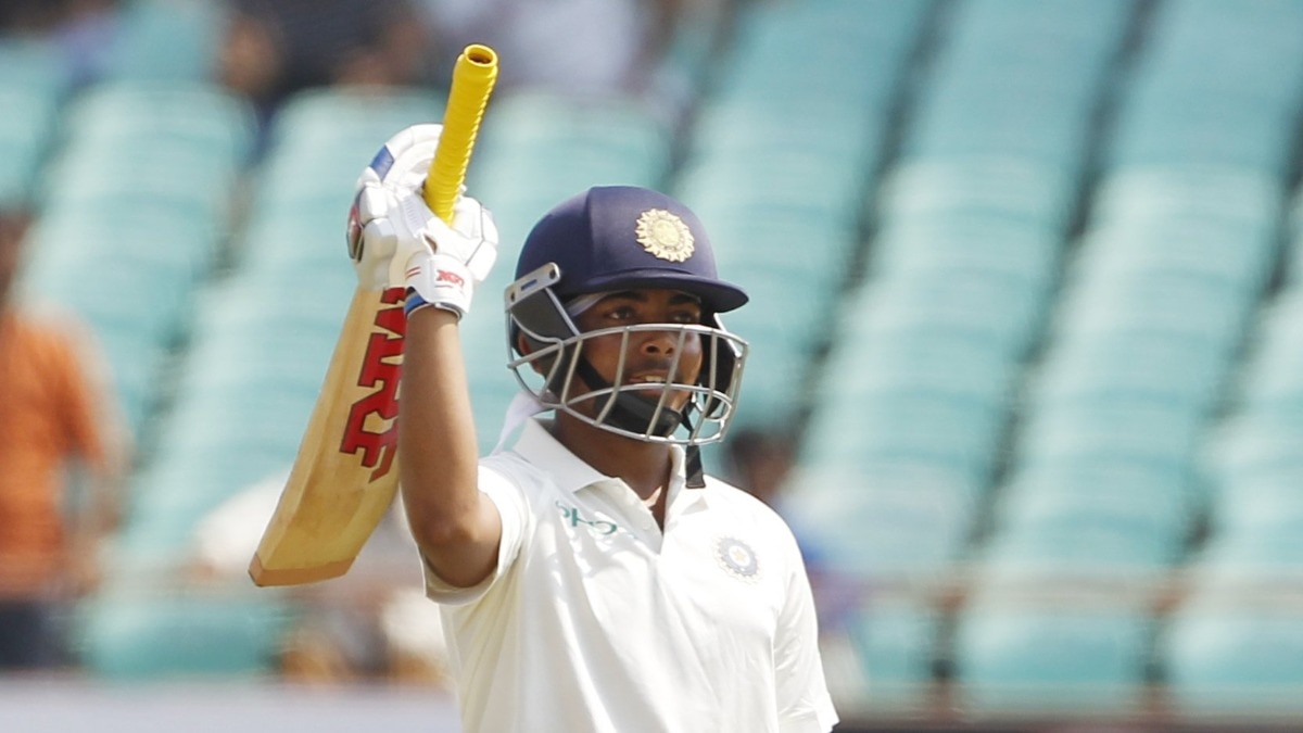 पृथ्वी शॉ ने डेब्यू में शतक जड़ मचाया था धमाल (Photo: BCCI)