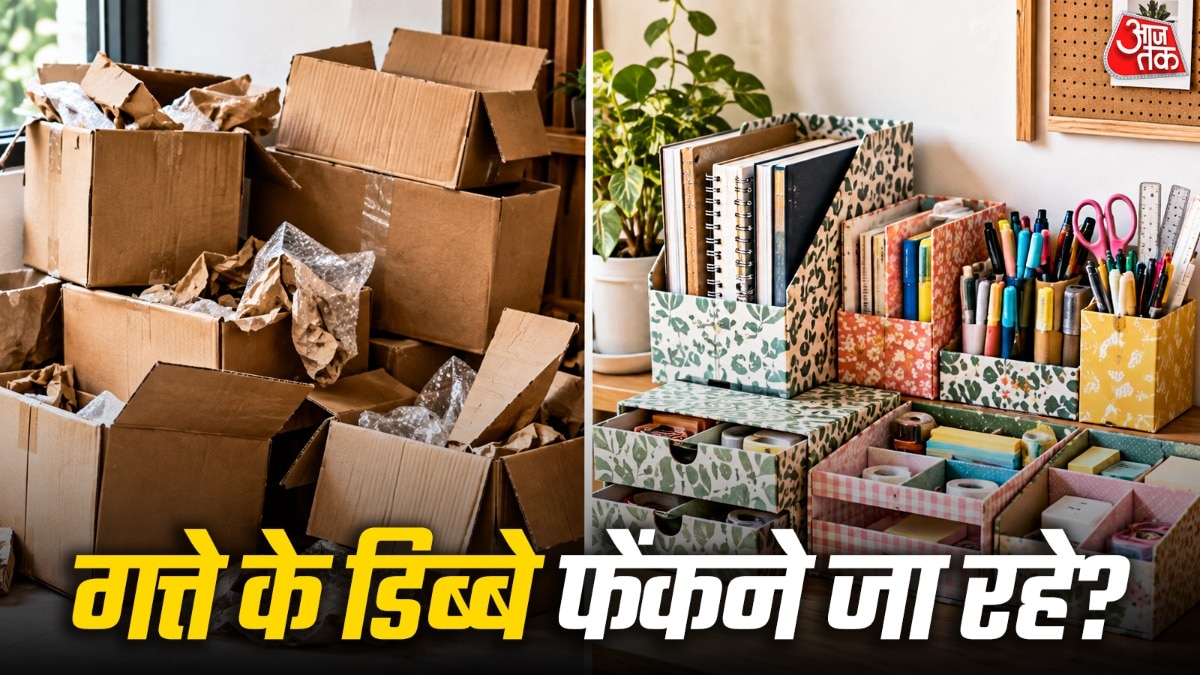 गत्ते के डिब्बे घर में फैले सामान को स्टोर करने के काम आ सकते हैं. (Photo: ITG)