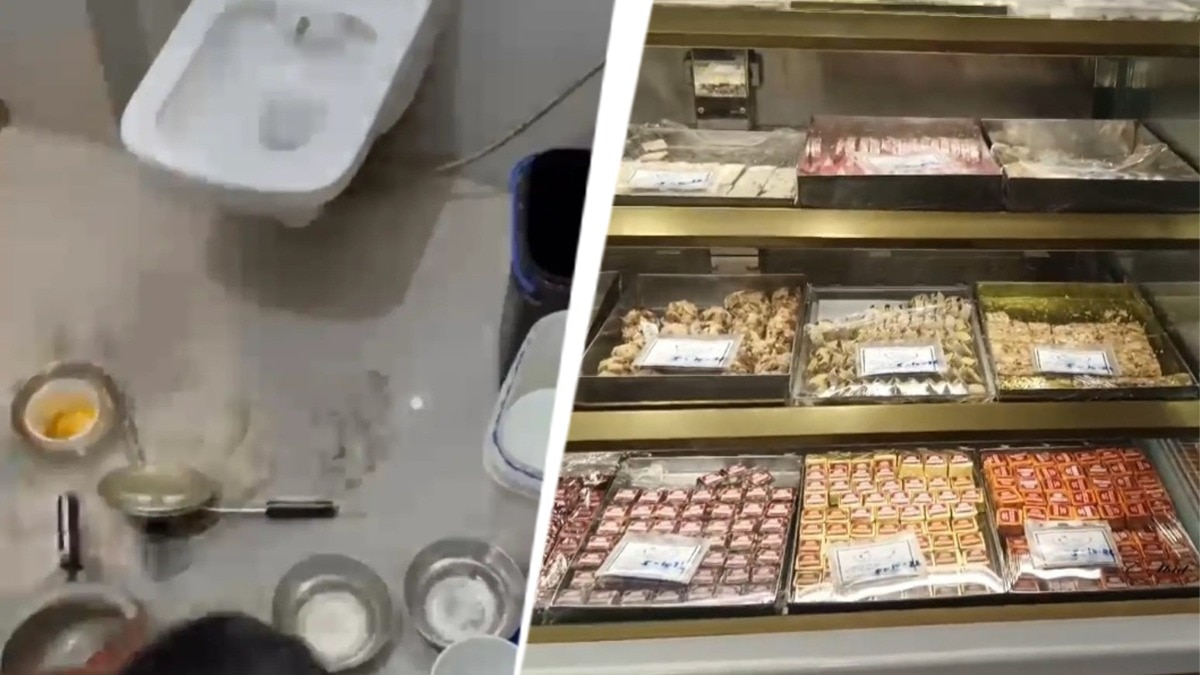 Korba famous sweet house shop Dishwashing in Restaurant Toilet