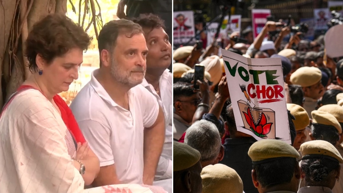 INDIA Bloc Protest (Photo: X, PTI)