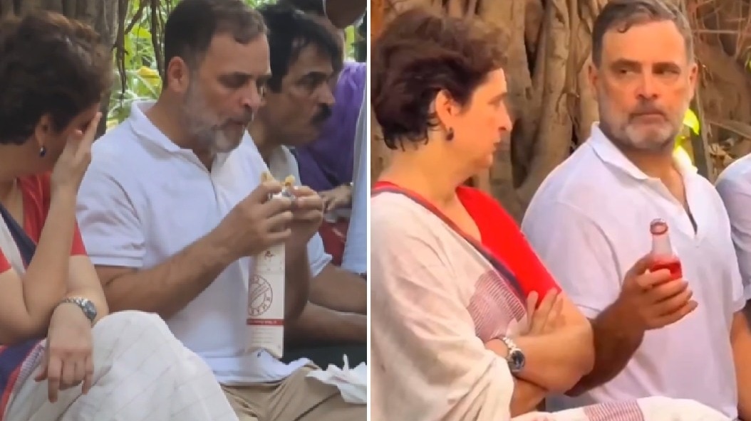 राहुल गांधी धरना स्थल पर रोल और स्टिंग लेते नजर आए.