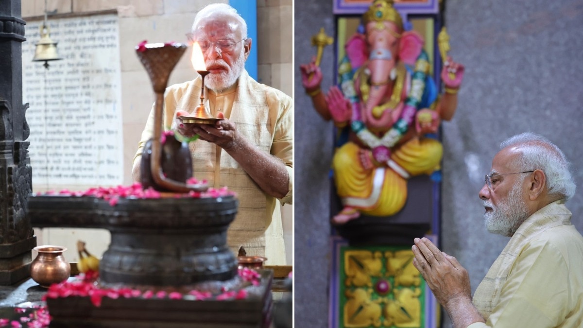 श्री विनायक मंदिर में पीएम मोदी की पूजा (Photo: X/narendramodi)
