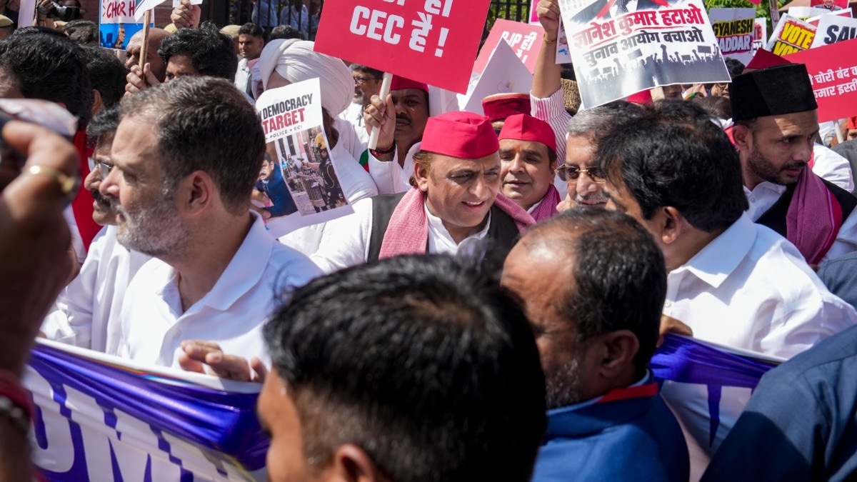 राहुल गांधी और अखिलेश यादव की केमिस्ट्री (Photo-PTI)
