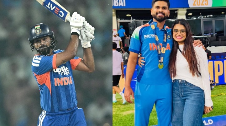 अय्यर की बहन का रिएक्शन वायरल. (PHOTO: AFP/INSTAGRAM shrestaiyer29)