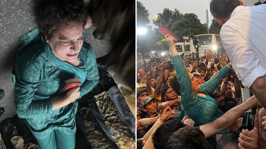 प्रियंका गांधी ने पुलिस पर बर्बरता का आरोप लगाया. (Photo- PTI)