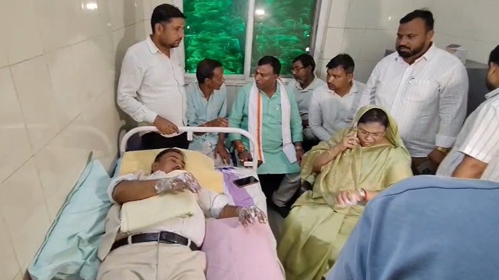 अस्पताल में भर्ती बीजेपी विधायक बृजेश रावत (Photo- ITG) 