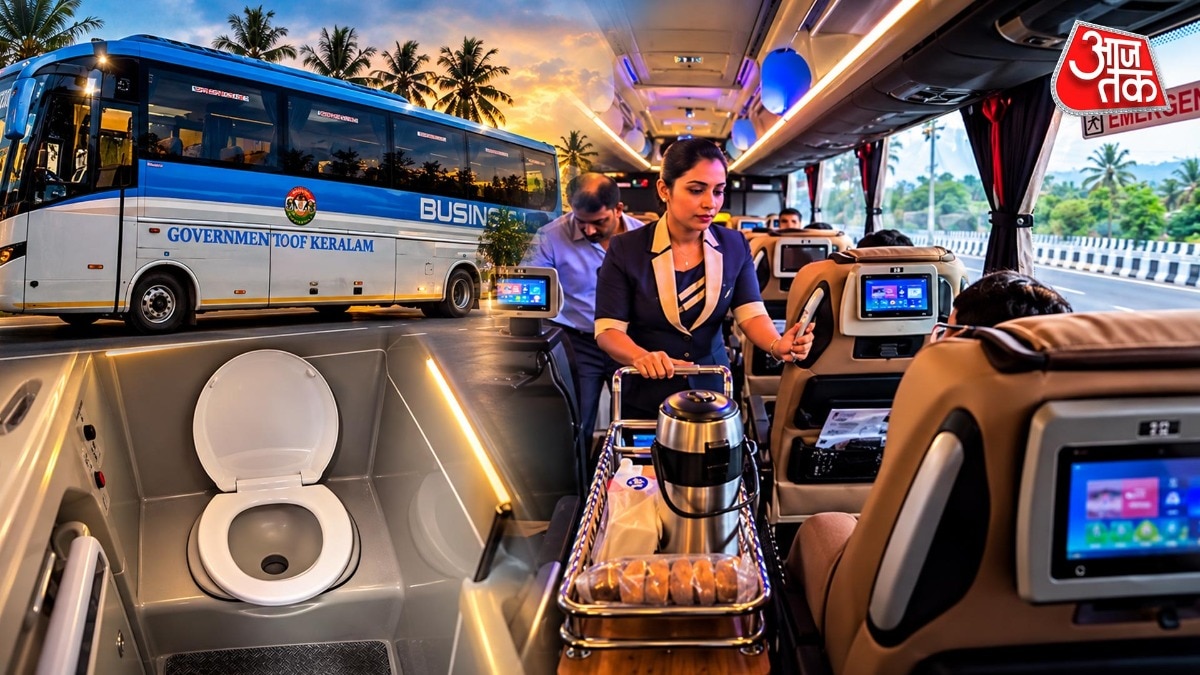 KSRTC की बिज़नेस क्लास बस में होस्टेस भी होती हैं(PHOTO:ITG)