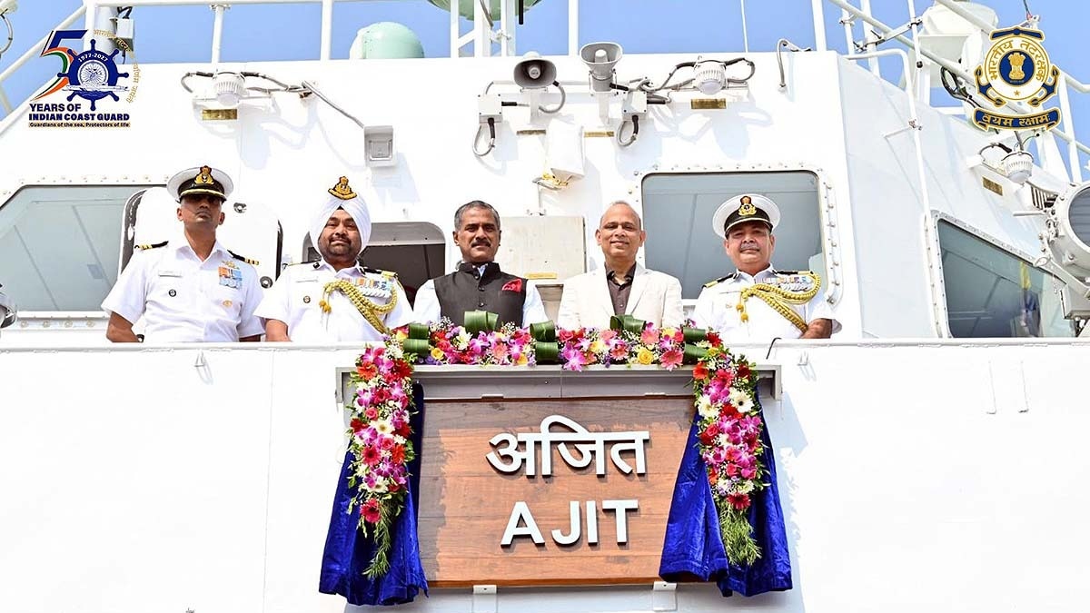 ये है कोस्ट गार्ड का नया फास्ट पेट्रोल वेसल आईसीजीएस अजित. (Photo: ITG)