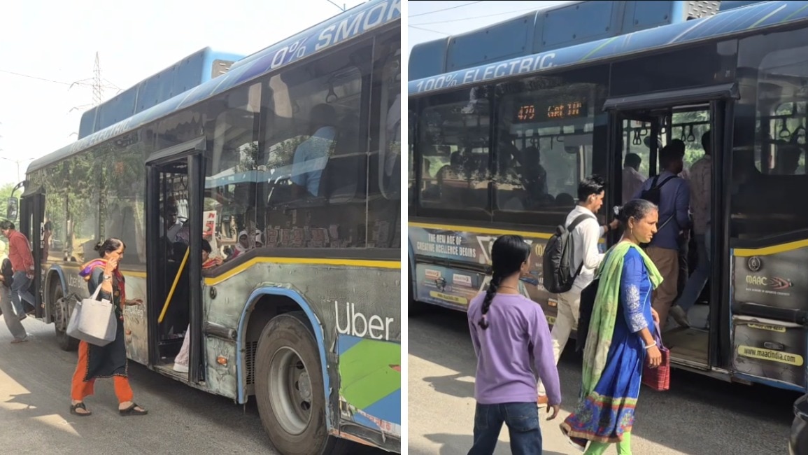 सरिता विहार में लोग गाड़ियों का इंतजार कर रहे हैं (Photo-ITG)