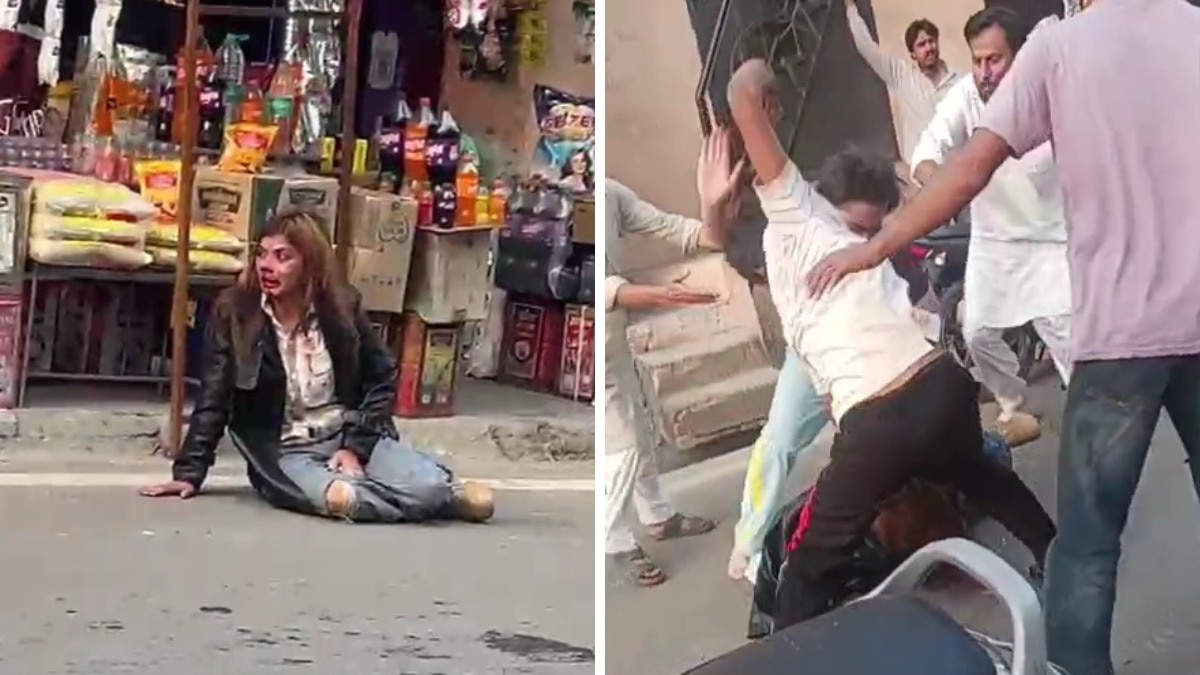 रामपुर में सड़क पर महिला से हाथापाई और मारपीट (Photo-ITG)