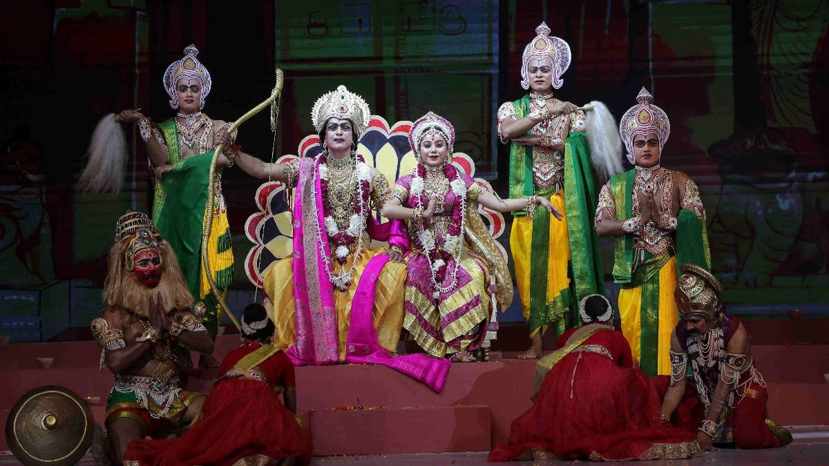 श्रीराम भारतीय कला केंद्र में रामकथा का मंचन जारी है
