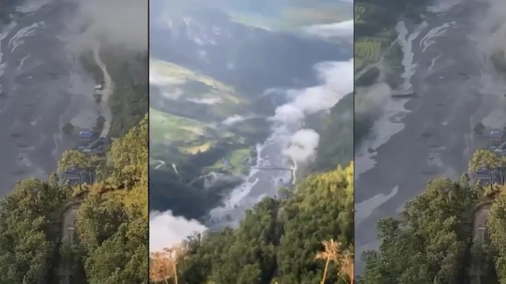 बूढ़ीगंडकी नदी में बाढ़.(Photo- Screengrab)