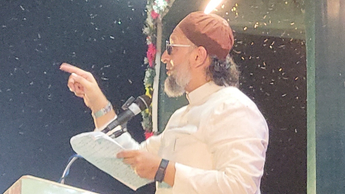 AIMIM प्रमुख ओवैसी का मुस्लिम समाज को बड़ा सियासी संदेश.(Photo:ITG)
