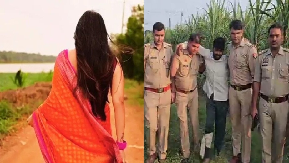 पुलिस ने आरोपी को एनकाउंटर के बाद पकड़ा. (Photo: Screengrabs)
