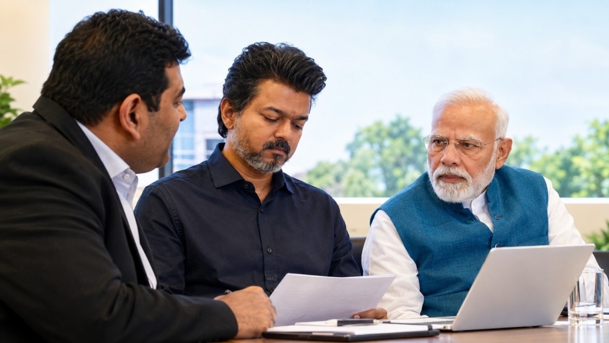 चेन्नई मेट्रो में तेजस सुदर्शन को PM मोदी के साथ 90 सेकंड मिले.यहां उनके के बताए गए दो AI आइडिया दिए गए हैं.  (Image courtesy: Tejas Parthasarathi Sudarshan/Linkedln) (AI enhanced image)