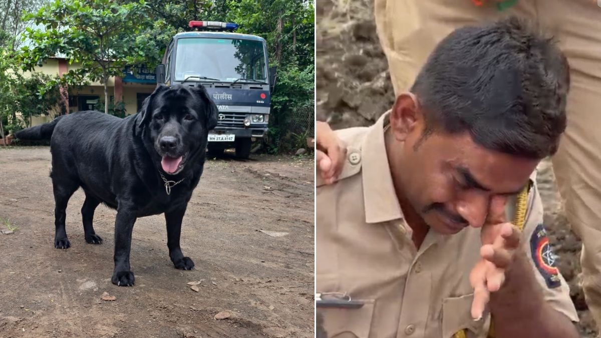 डॉग की मौत पर फूट-फूटकर रो पड़े हैंडलर. (Photo: ITG)