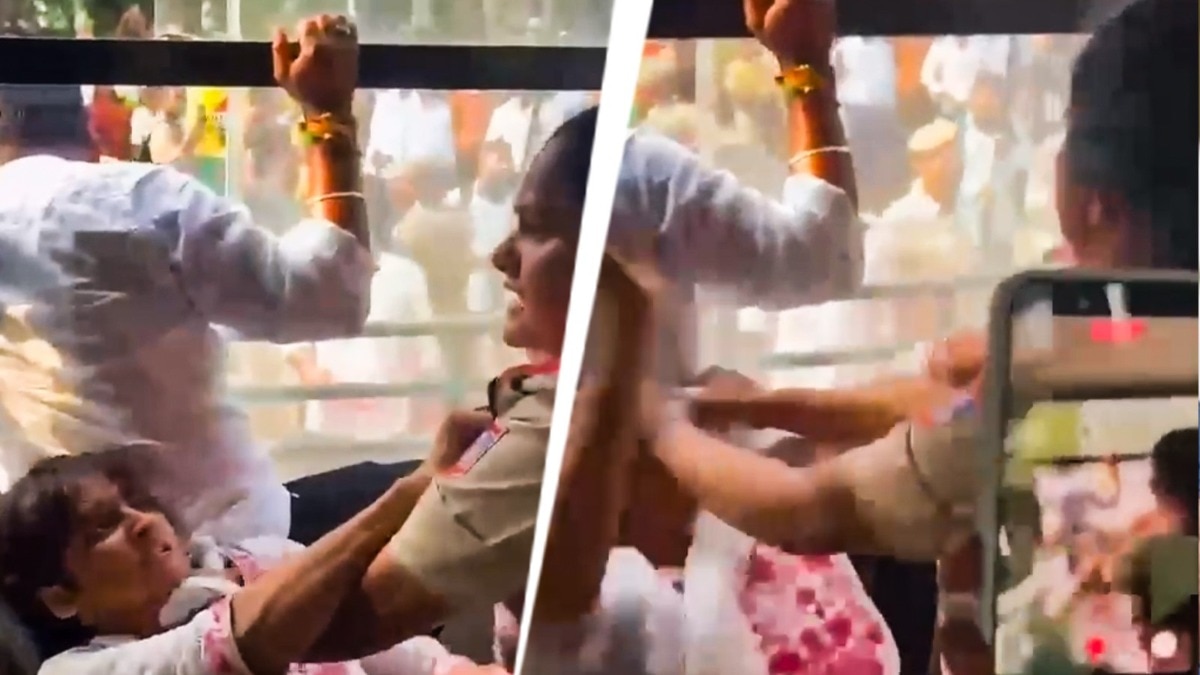 बस में गला दबाने और थाने में डंडे मारने का आरोप. (Photo: Screengrab) 