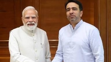 pm narendra modi and rld president jayant chaudhary