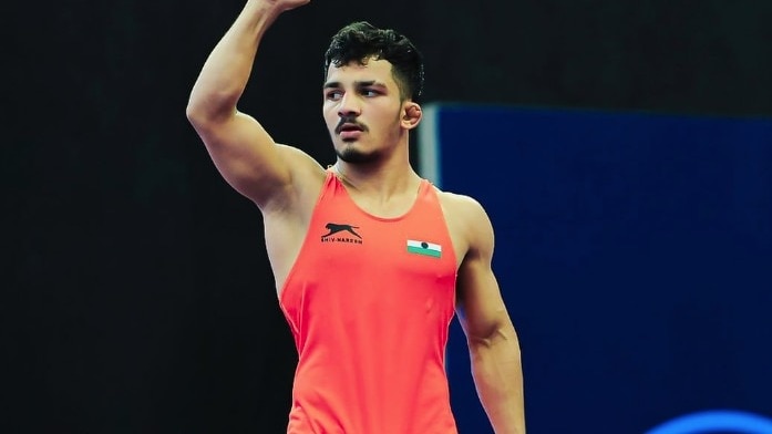 एक अंक से गोल्ड चूके विश्वजीत मोरे, जॉर्जिया के पहलवान ने 12-13 से हराया (Instagram: wrestler__vishvajit___more Photo)