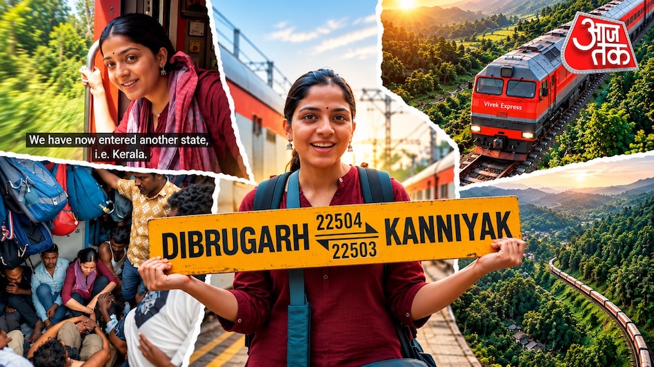 Video of India's longest train: A 4200 km journey takes over 74 hours