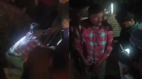 50 फीट गहरे कुएं में गिरा शख्स. (Photo: Screengrabs)