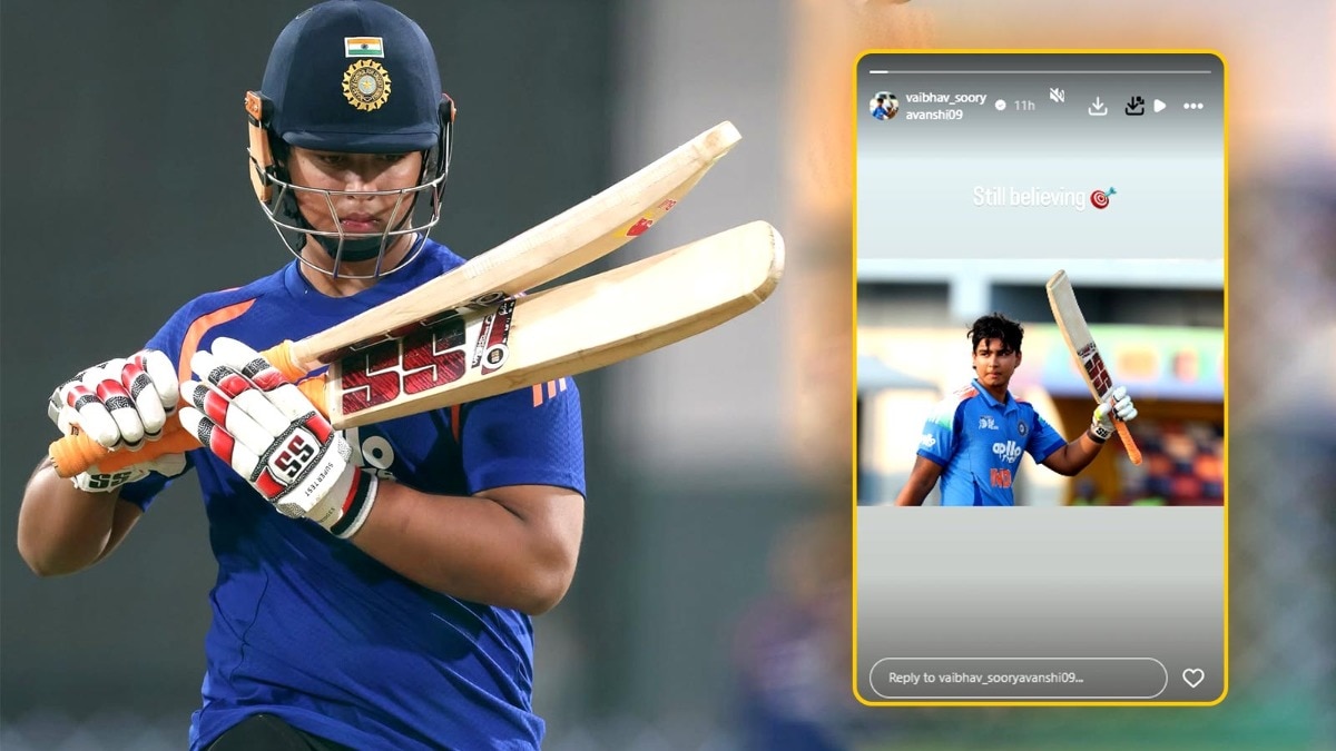 IND vs WI के पांचवें टी20 से पहले वैभव सूर्यवंशी ने एक इंस्टाग्राम स्टोरी शेयर की है (Photo: instagram@/vaibhav_sooryavanshi09)
