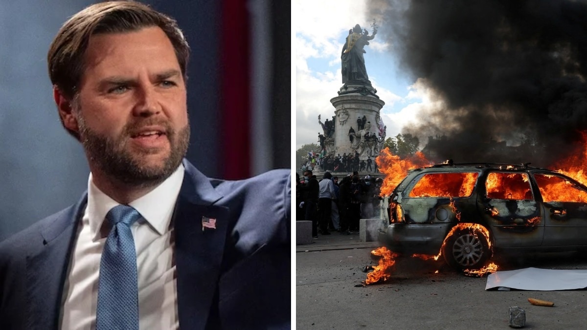 JD Vance urged France to rein in the violence, saying he hoped the country would act before more landmarks were damaged by fires. 