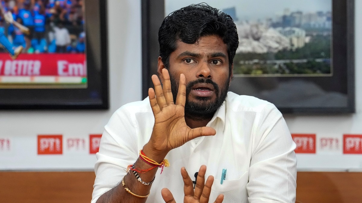 अन्नामलाई ने नगर निकाय चुनाव लड़ने का भी ऐलान किया. (File Photo- PTI)