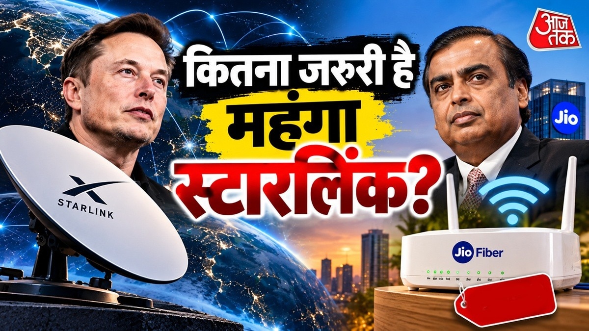 स्टारलिंक सैटेलाइट की मदद से इंटरनेट सर्विस देता है. (Photo: AI Generated)