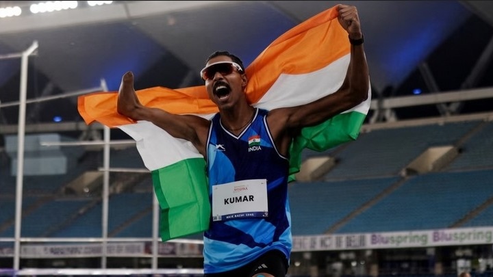  निषाद कुमार डबल गोल्ड.(Photo, Reuters)