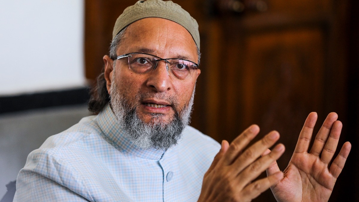 AIMIM अध्यक्ष असदुद्दीन ओवैसी. (Photo- ITG)