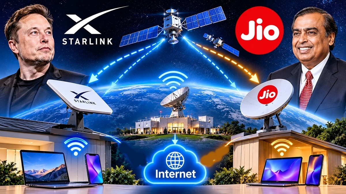 Jio vs Starlink: लो अर्थ ऑर्बिट पर मौजूद सैटेलाइट यूज होते हैं. (Photo: AI Generated)