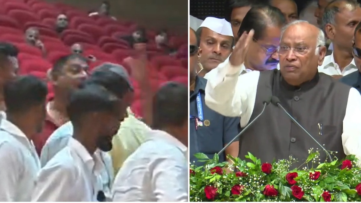 पटना में खड़गे के बयान पर विवाद. (Photo: ITG)